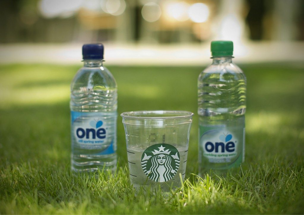 One Water in Starbucks stores One Water